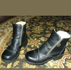 Double H leather moto rugged boot